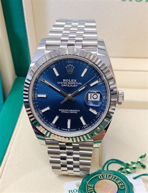 rolex datejust 41 review blue|41mm Rolex Datejust for sale.